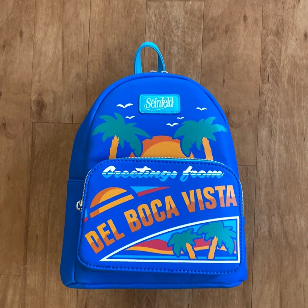 NWT Funko mini backpack. Greetings from Del Boca Vista, Seinfeld